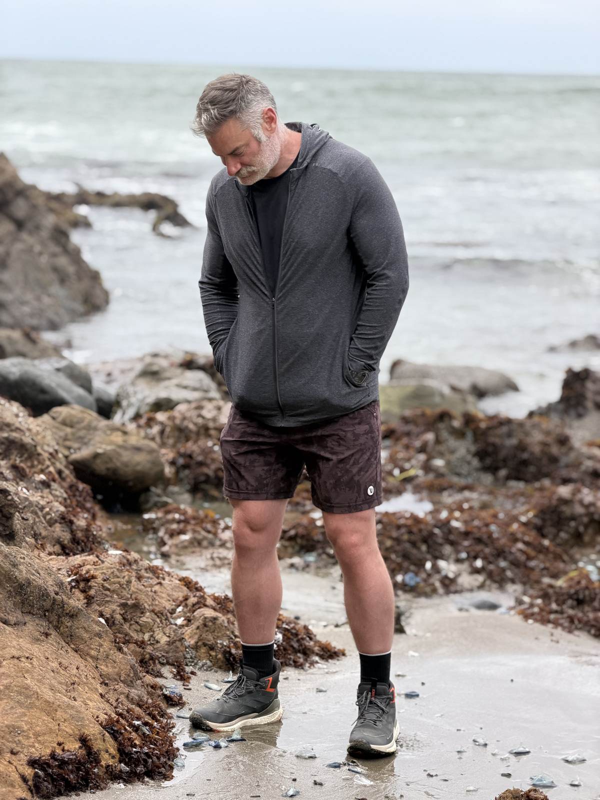 Jeremy at the tide pools on the Pacifica coast